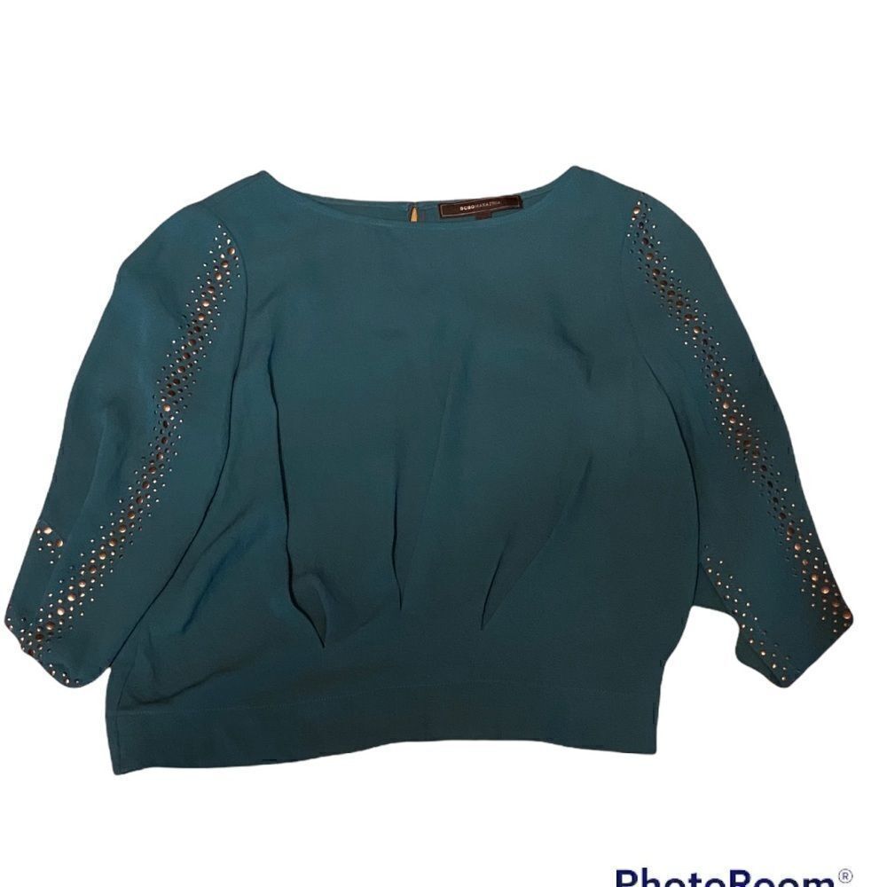 BCBG Women’s Blouse With Beads on Sleeves Size XS - Picture 5 of 5